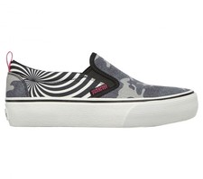 Punkrose Womens Volt'd-Anything Goes Camo Slip On Loafers, Camouflage