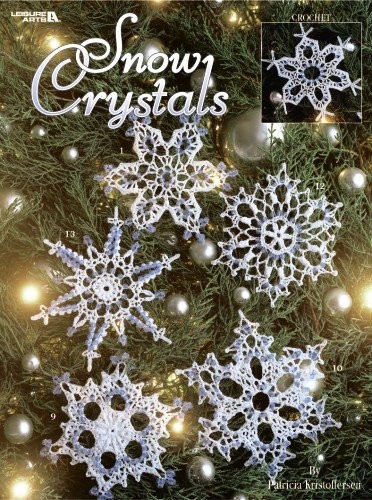 SNOW CRYSTALS (LEISURE ARTS #3292) By Patricia Kristoffersen Excellent Condition - Picture 1 of 1
