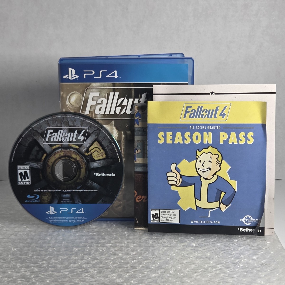 Fallout 4 Sony PlayStation 4 PS4 Complete In Box CIB Tested Map