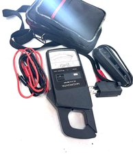 Vtg Micronta  Clamp METER 22-161 W/ Inductive Pick Up Multiplier& Probes & bag