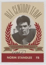 1991 Pepsi/Togo's Stanford Cardinal All Century Team Norm Standlee