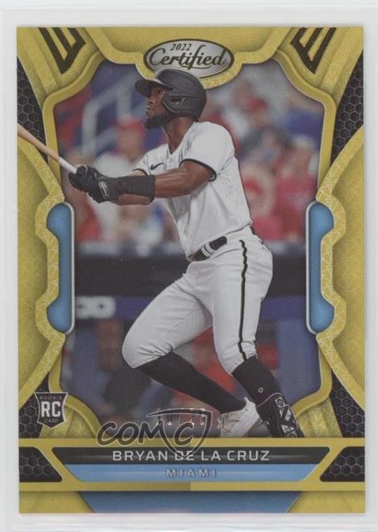 2022 Chronicles Certified Mirror Gold 10/25 Bryan De La Cruz #9 Rookie RC ni4