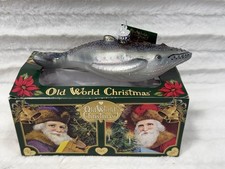 OLD WORLD CHRISTMAS HUMPBACK WHALE GLASS ORNAMENT - NWT