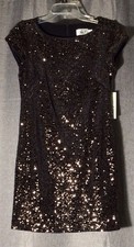 Eliza J Black Dress With Sequins Dress Size 4
