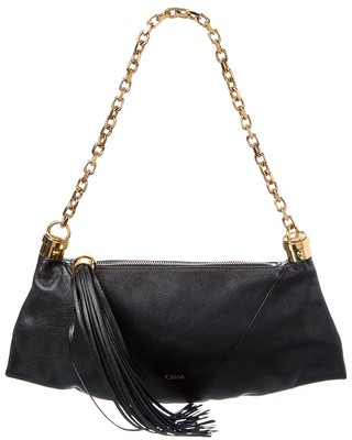 Chloé Foulard Small Leather Shoulder Bag Women's Black | eBay