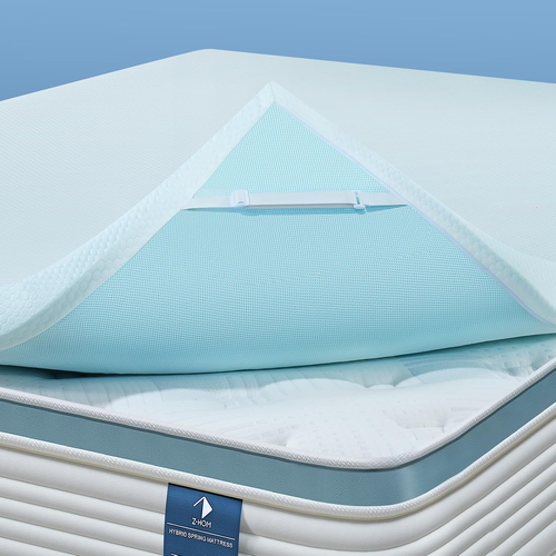 3 Inch Queen Memory Foam Mattress Topper, Cooling Gel Bed Topper with Premium Re - Picture 1 of 9