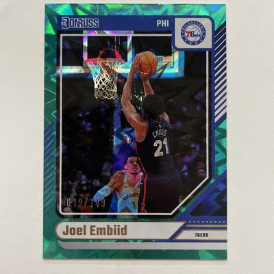 joel embiid select prizm /149 rc nbaカード 2024-25 Panini Donruss Joel Embiid #28 Teal Explosion 019