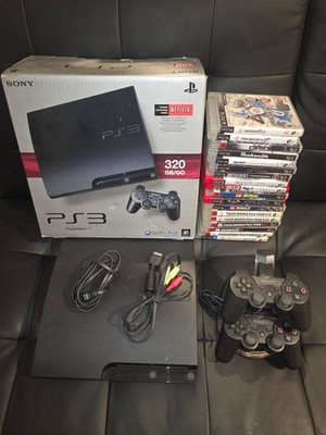 Sony PlayStation 3 Slim CECH-3001B 320GB Black Console Bundle Tested! 