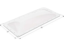 Icon 01850 SL1434C RV Skylight 34" x 14" - Clear