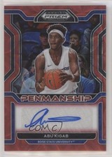 2022 Prizm Draft Picks College Penmanship Choice Red 44/88 Abu Kigab Auto 18fx
