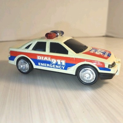 Vintage 1991 Remco 5'' Fire Department Police Car Plastic Toy, New York