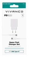 Vivanco Power Delivery 3.0 Super Fast Charger Set 18W, Usb Type-C™ #1906885