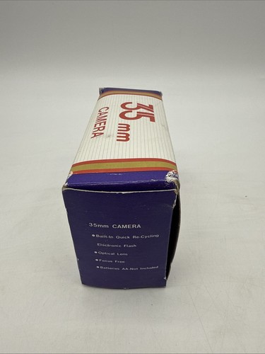 Vintage 35 MM Focus Free Camera w/ Electronic Flash, Original Box & Carry Case - Picture 10 of 11