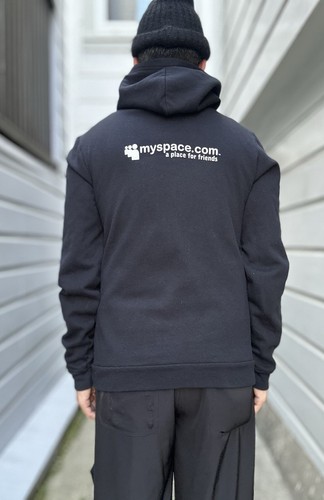 Vintage Y2K MySpace Hoodie Mitarbeiter Tech Social Media Tom American Apparel XXL - Bild 1 von 13