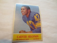 1964 CARVER SHANNON  # 94 PHILADELPHIA FOOTBALL CARD
