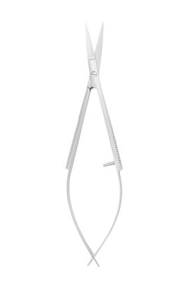 Ultra Precise Silver Scissors For Detailed Cuticle Removal Straight Handle De...