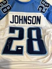 TENNESSEE TITANS- CHRIS JOHNSON SIGNED AUTOGRAPH JERSEY JSA COA NFL STAR CJ2K