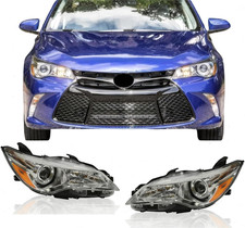 Halogen White Headlights for 2015 2016 2017 Toyota Camry LE SE XLE XSE Left Ri