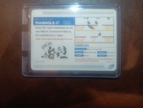 Nintendo e-Reader - Game and Watch Card Only - Manhole 2002 - Expo Promotional 