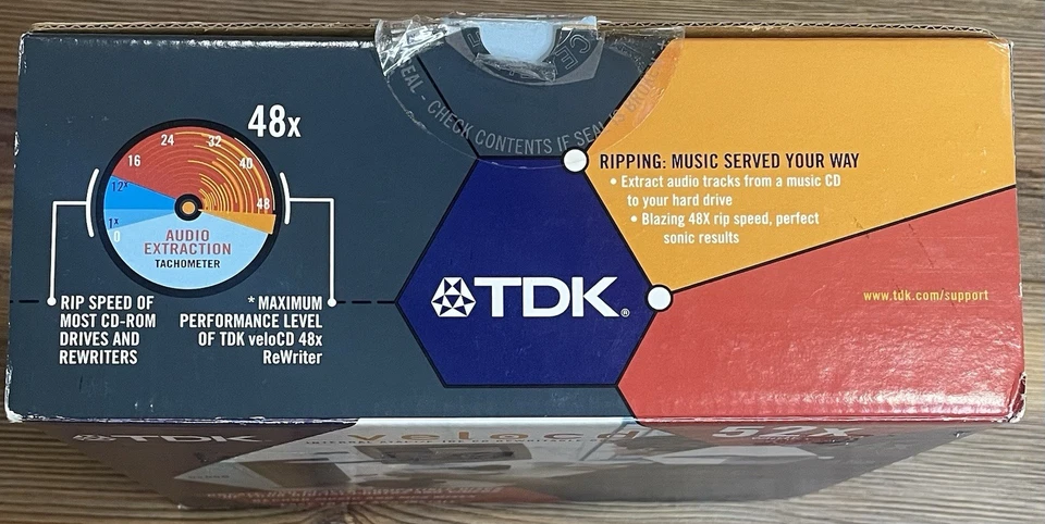 TDK VeloCD Internal ATAPIE-IDE 52x CD Rewritable Drive AI-CDRW5200B - Image 4 of 4