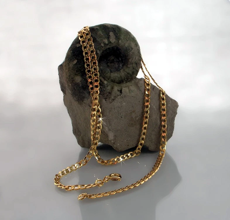 ECHT GOLD *** Kette Panzerkette 3 mm 45-50-55-60 cm - Bild 2 von 4