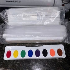 Watercolor Paint Trays (2) 12 Pack Open Box