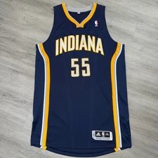 ROY HIBBERT Pro Cut Indiana Pacers Jersey 2XL +2 adidas Authentic Team Game