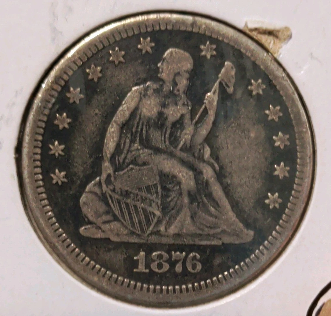 25+ Carson City Silver 1876 Year Seated Liberty US Quarters (1838