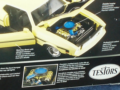 TESTOR'S 1971 FORD MUSTANG MACH 1 BEIGE MODEL KIT 1/24 SKILL LEVEL 2 - Picture 11 of 13