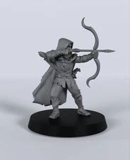 Elf Ranger Archer Titan Forge Miniature Dungeons and Dragons Mini DnD 28mm