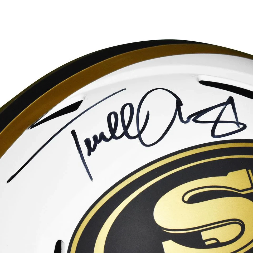 Terrell Owens Firmado San Francisco 49ers Eclipse Lunar Velocidad Tamaño Completo Réplica F Foto 2 de 4