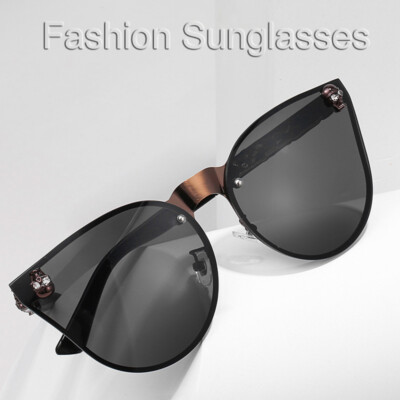Women\'s Rimless Skull Design Cat Eye Sunglasses UV400 Protection, Black Amazon.com: Dollger Skull Sunglasses Women Cat Eye  main image 4