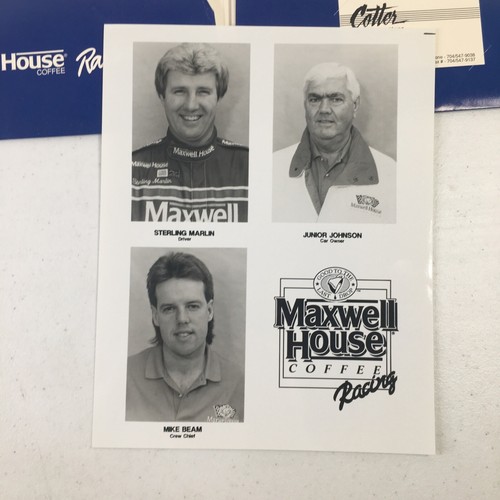 Vintage 1992 NASCAR Sterling Marlin #22 Media Guide Rare Maxwell House Racing - Picture 4 of 8