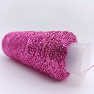 200g Glitzer Metallic Häkelgarn 1mm glänzend Webdraht Strickgarn Nähen