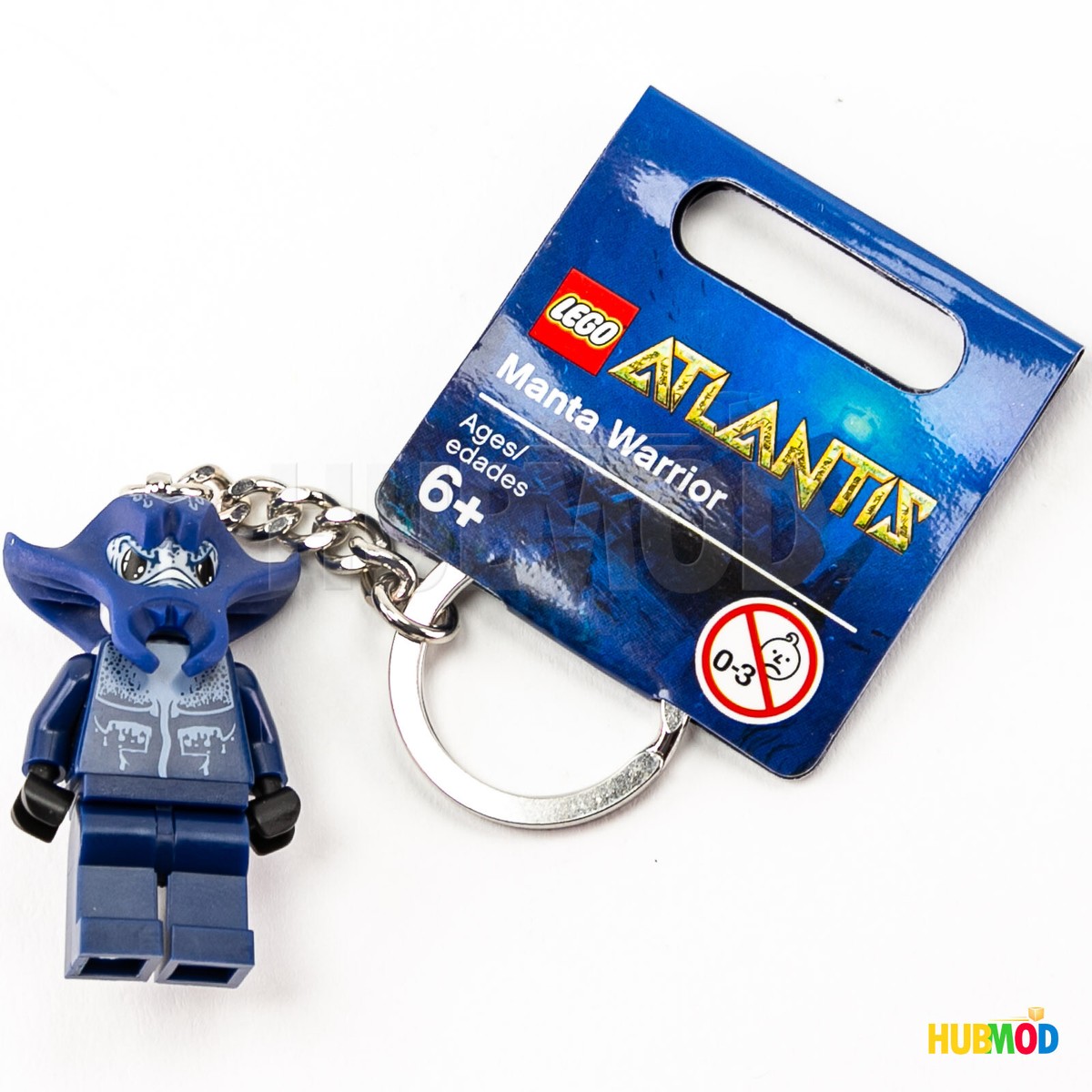 LEGO Atlantis Manta Warrior Minifigure Ring Keychain Minifig Key
