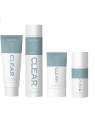 Acne Away Clear Line Cleanser, Toner, Serum, Day Cream, Moisturizer New 30 Day