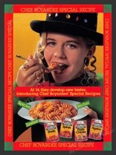 Chef Boyardee Special Recipes 1990s Print Advertisement Ad 1992