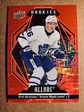 2022-23 Upper Deck Allure Hockey Red Rainbow Rookies Nick Abruzzese - Toronto