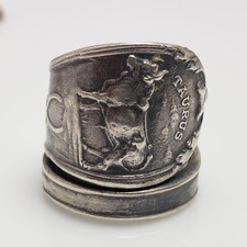 Gorham Sterling Silver Taurus Zodiac Spoon Ri...