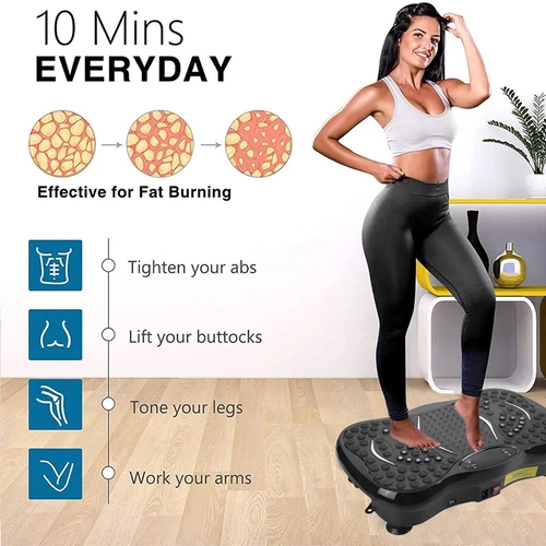 3D-Vibration Vibrationsplatte Vibrationstrainer Fitness Rüttelplatte Workout - Bild 3 von 22