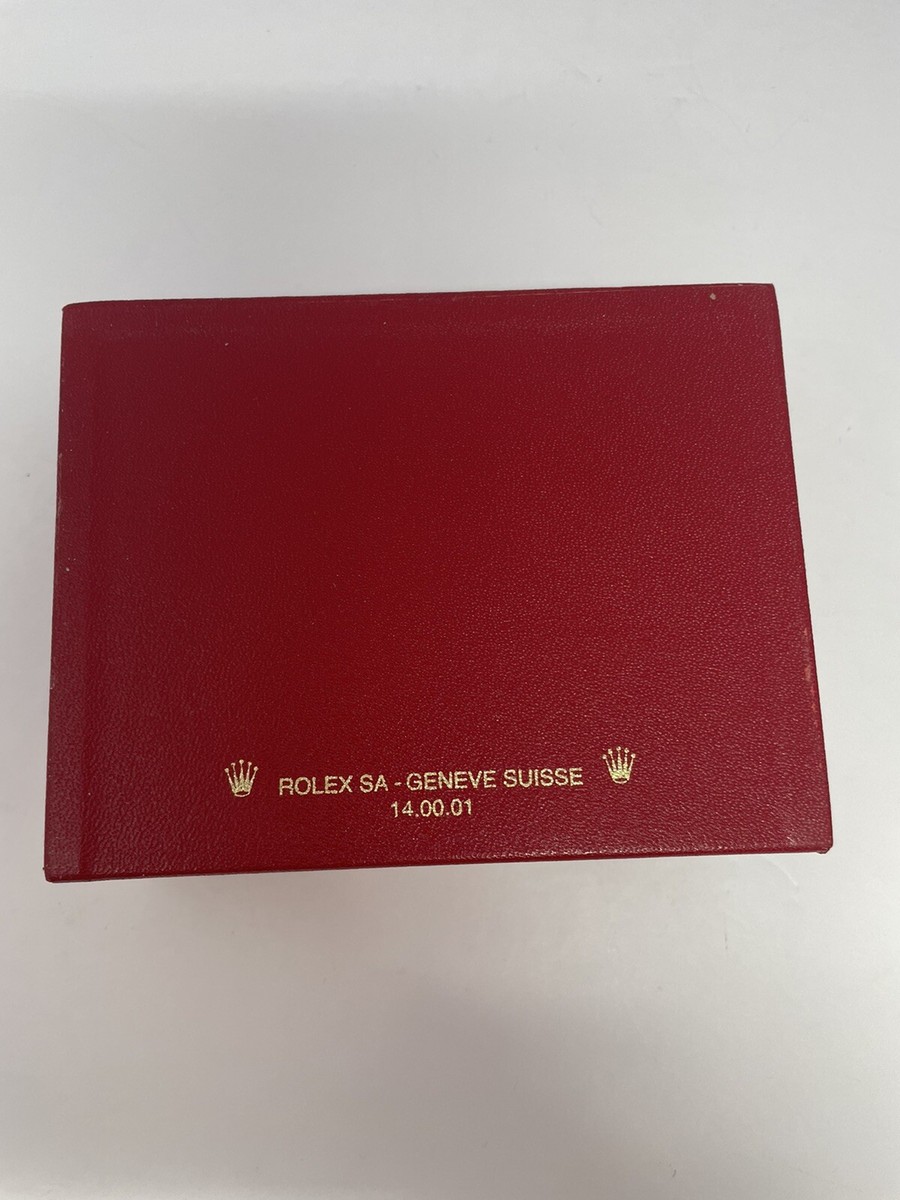 Genuine Rolex Red Watch Box Case w Outer Box 14.00.01 Authentic