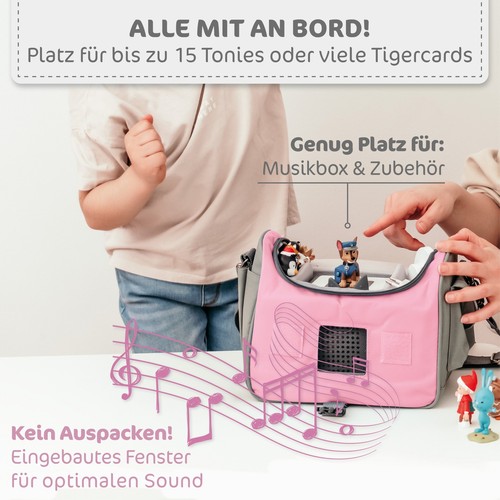 Toniebox Tasche personalisiert, perfektes Geschenk für Kinder (Für 15 Tonies) - Bild 4 von 8