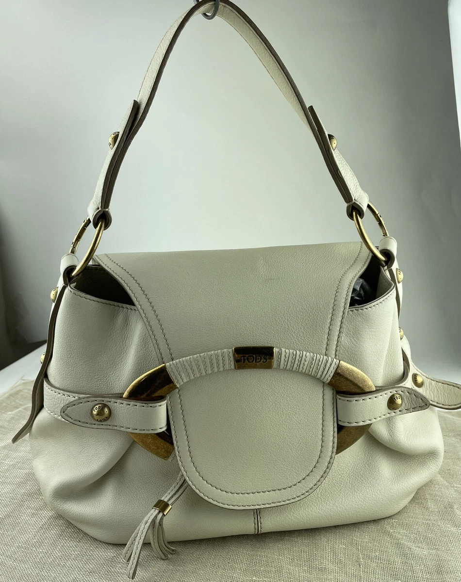 Tods leather tote on sale