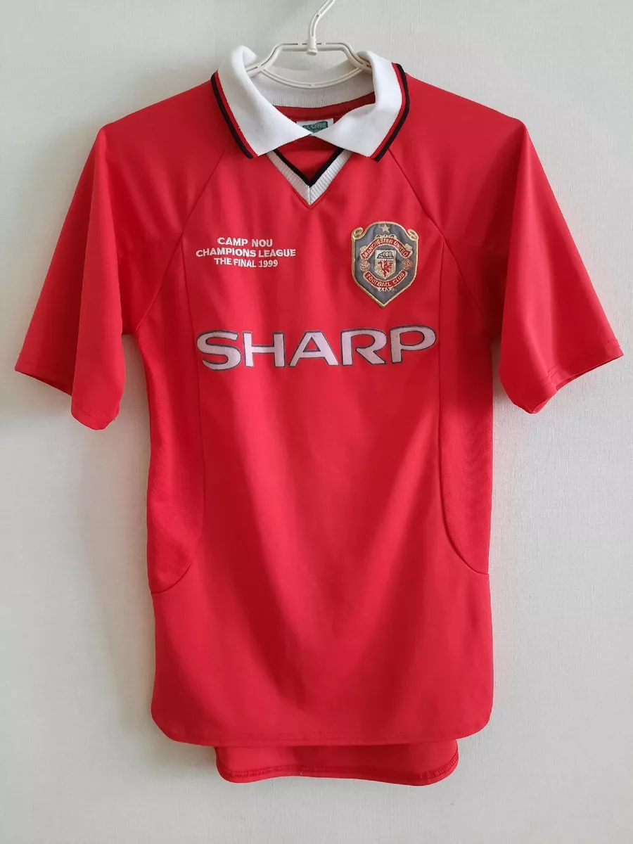 Manchester united sales treble jersey