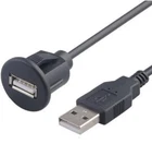 USB 2.0 A Male to Female Extension Cable 1m Panel Mount Socket Lead