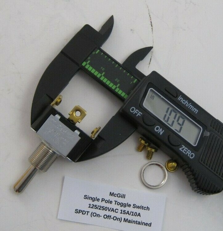 McGill SPDT (On- Off-On) Maintained Toggle Switch 125/250VAC 15A/10A | eBay