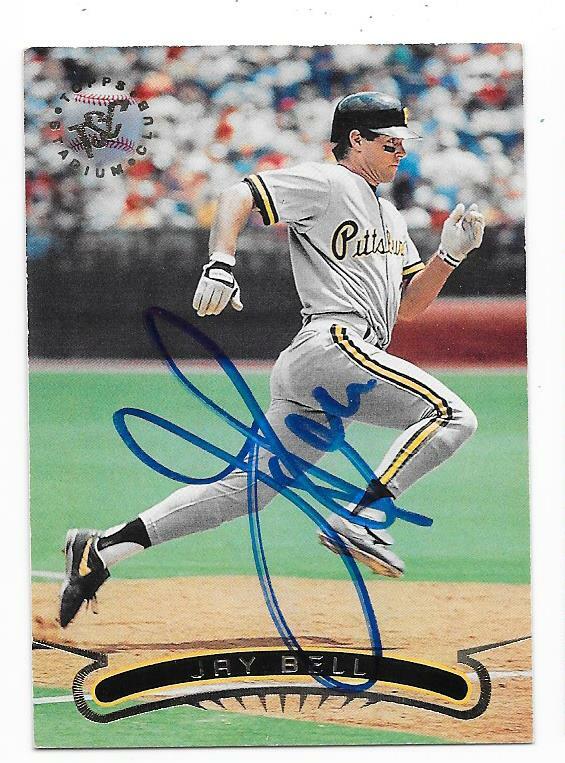 JAY BELL 1996 STADIUM AUTOGRAPHED SIGNED # 172 PITTSBURGH PIRATES