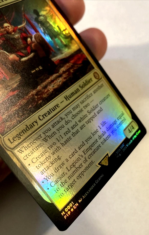 MTG Caesar, Legion's Emperor *FOIL* Universes Beyond: Fallout 0001 NM - Image 2 of 4