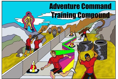 Super Joe / Adventure Command - Training Compound Set  (Includes Random Figures)