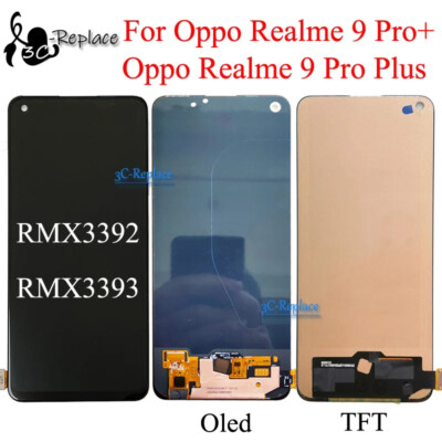 For Realme 9 Pro Plus + RMX3392 RMX3393 LCD Display Screen Digitizer Assembly